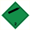 Pictogram non flammable gases ADR 2.2 250x250mm Vinyl adhesive
